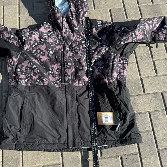 The North Face Freedom Insulated Jacket Women 2X Fawn Grey Snake Print New $320 - Picture 5 of 16